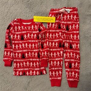 Janie and Jack Red Star Wars Pajama Set